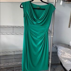GREEN RALPH LAUREN DRESS.